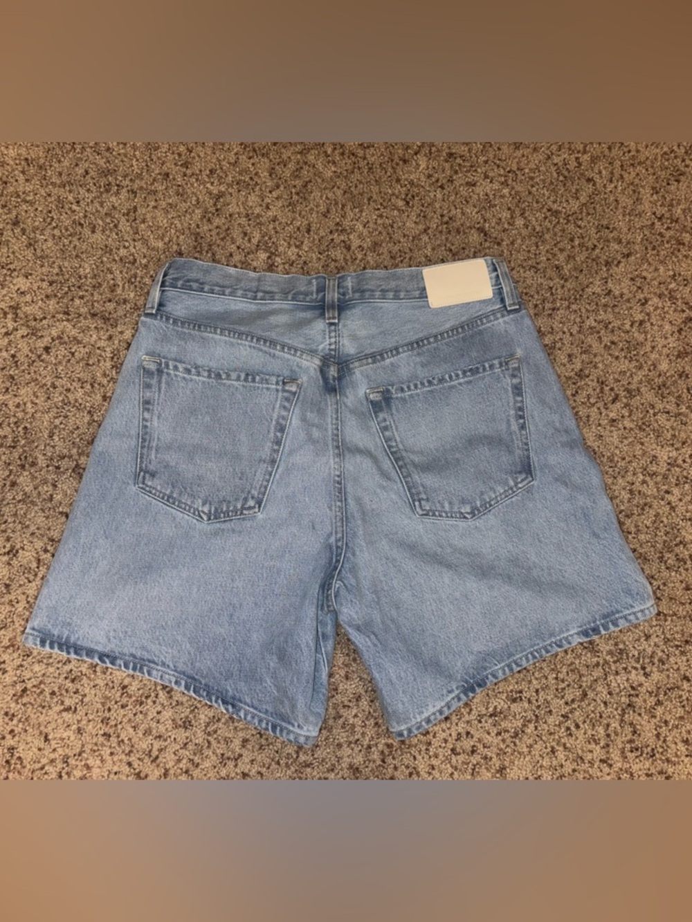 Citizens Of Humanity Light Wash Denim Shorts with Drawstring - Picture 6 of 6